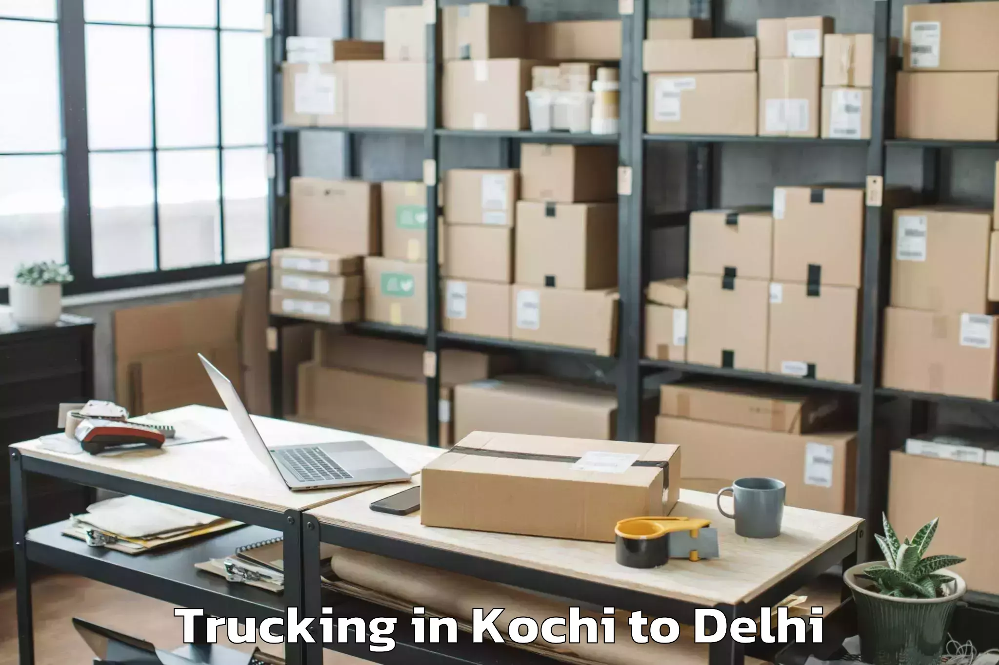 Affordable Kochi to D Mall Rohini Trucking